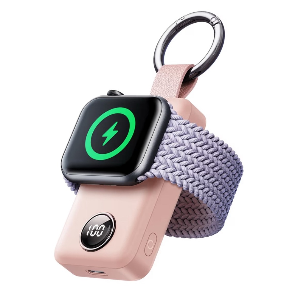 Portable Charger for Apple Watch, 2000Mah Magnetic Wireless Power Bank Fast Char